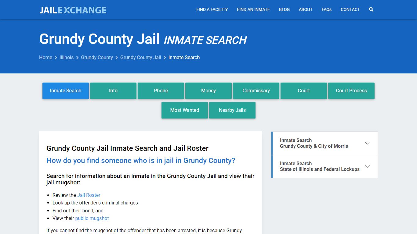 Grundy County Inmate Search | Arrests & Mugshots | IL - Jail Exchange